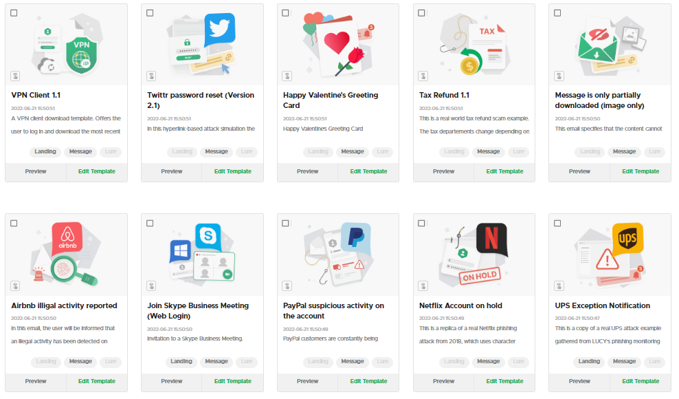 Lucy — Attack Templates